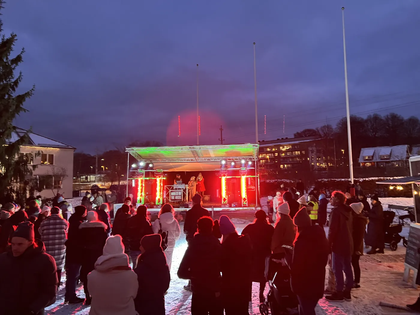 Bild från Ljusa Ljungskile föreställande scenen och ljusshow