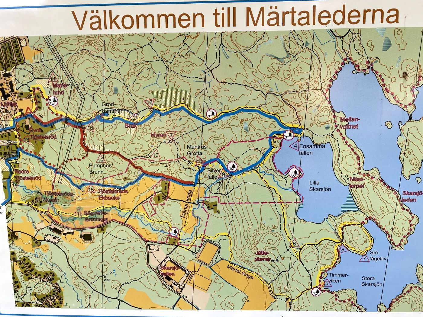 Bild på karta över Martalederna
